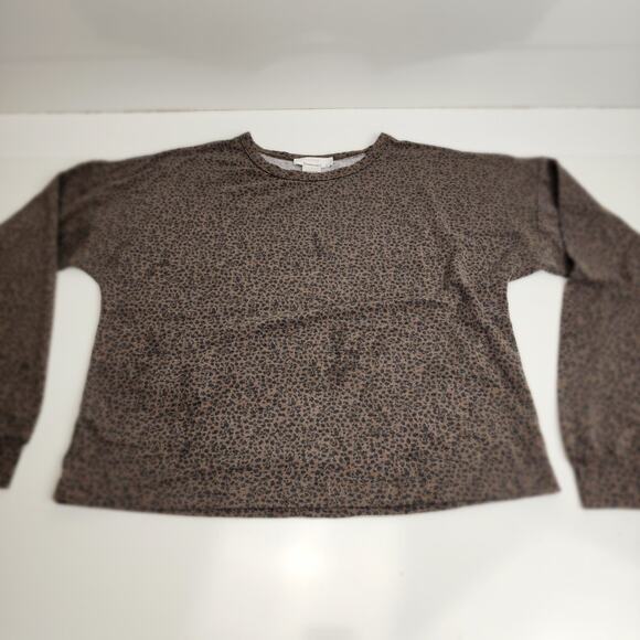 Urban Romantics Leopard Print Breathable Long Sleeve Shirt Women's Size S - Picture 1 of 6